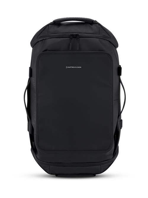 Kapten & Son Rejsetaske 'Lisbon Duffle Backpack Medium'  sort / hvid