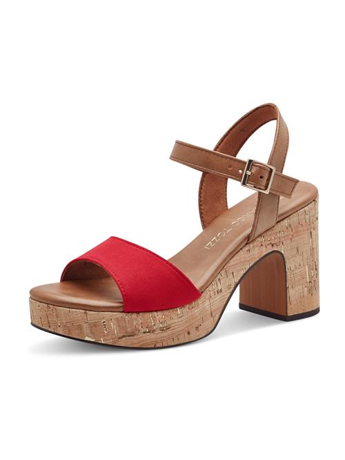 MARCO TOZZI Sandaler med rem  brun / rød