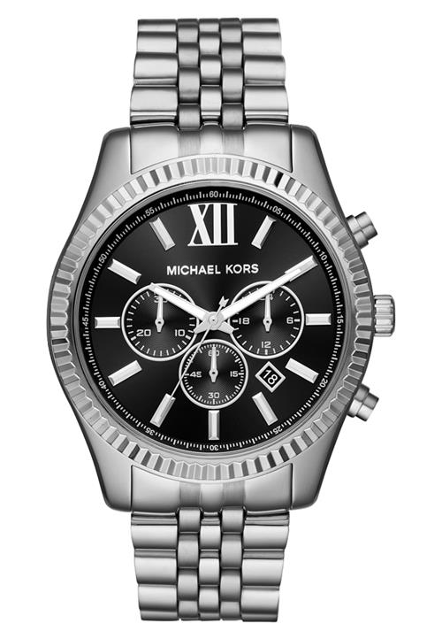 Michael Kors Analogt ur 'LEXINGTON'  sort / sølv
