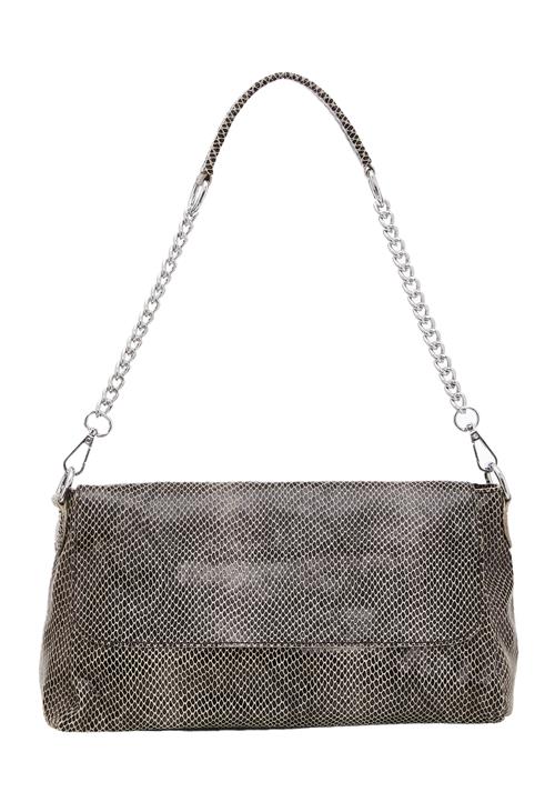 faina Skuldertaske  champagne / mørkebrun / sølv