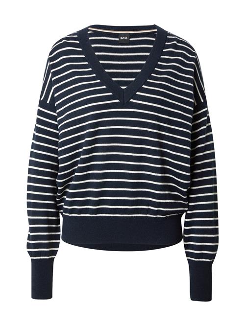 BOSS Pullover 'Felinke'  sort / hvid