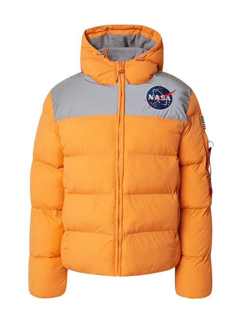 ALPHA INDUSTRIES Overgangsjakke 'HP NASA'  grå / orange / rød / hvid