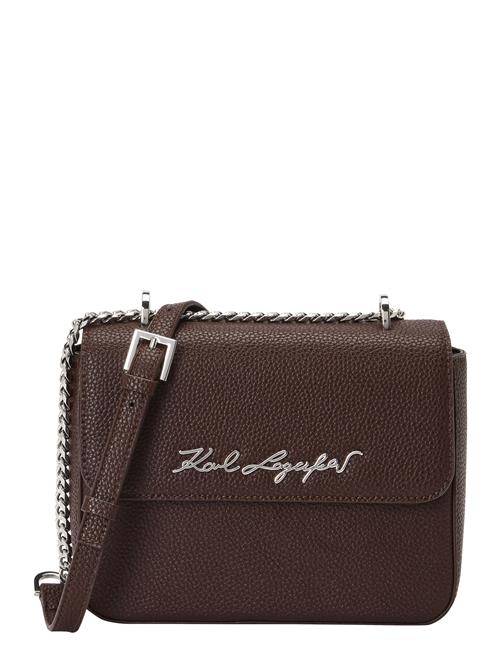 Karl Lagerfeld Skuldertaske  mørkebrun / sølv