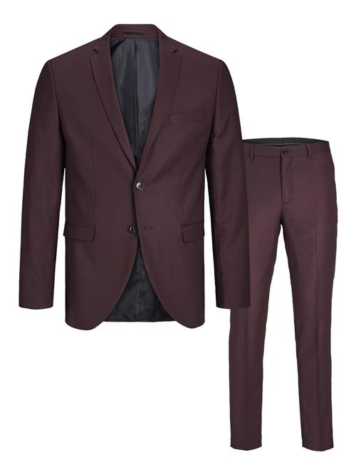 JACK & JONES Jakkesæt 'JPRSolaris'  vinrød