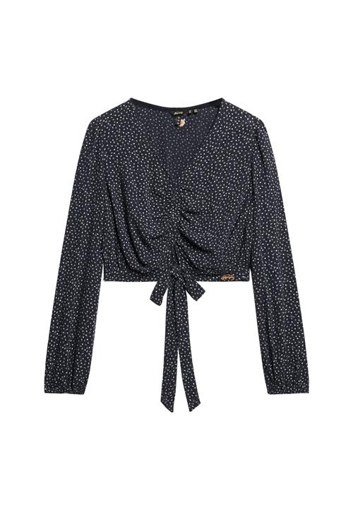 Superdry & Co Bluse 'Vintage'  navy / lysegrå