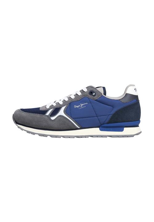 Pepe Jeans Sneaker low 'Brit'  blå / natblå / grå / hvid