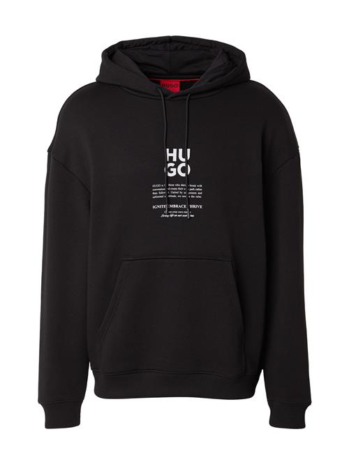 HUGO Sweatshirt 'Dflo'  blå / orange / sort / perlehvid