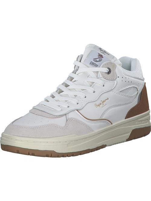 Pepe Jeans Sneaker high 'Chester Evolution'  kit / cognac / offwhite