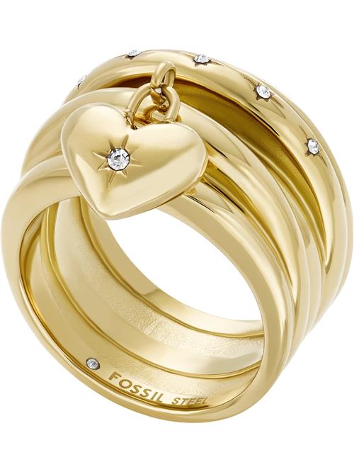 FOSSIL Ring 'Sadie'  guld / transparent