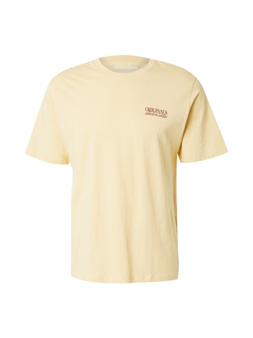JACK & JONES Bluser & t-shirts 'JWHMYKONOS'  brun / gul / pastelgrøn