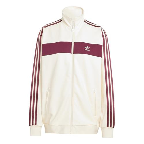 ADIDAS ORIGINALS Sweatjakke 'Colorblock Track'  vinrød / hvid