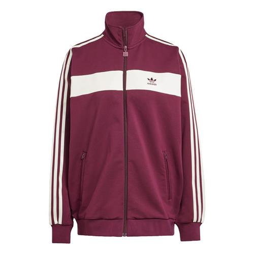 ADIDAS ORIGINALS Sweatjakke 'Colorblock Track'  burgunder / hvid