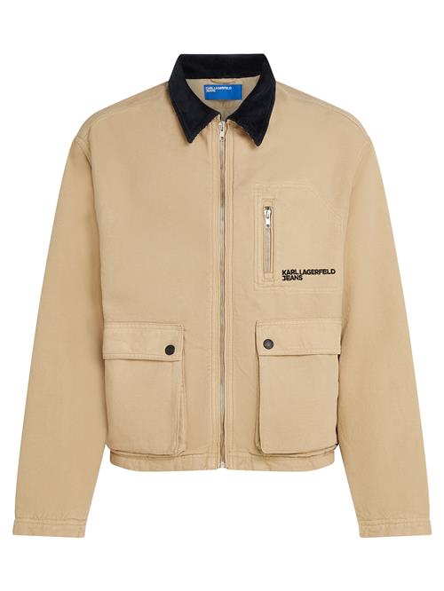 KARL LAGERFELD JEANS Overgangsjakke  camel / sort