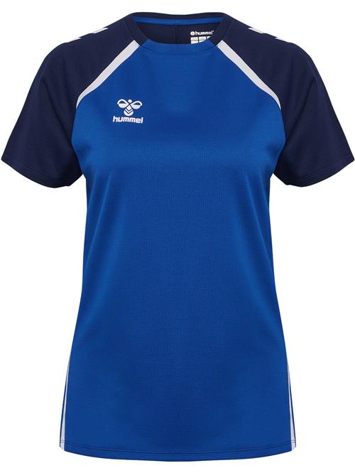 Hummel Funktionsbluse 'Lead 2.0'  blå / mørkeblå / hvid