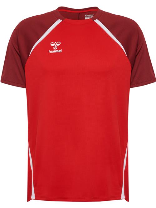 Hummel Funktionsskjorte 'Lead 2.0'  rød / mørkerød / hvid