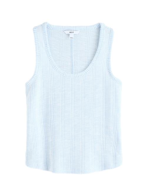 Next Overdel  lyseblå / hvid