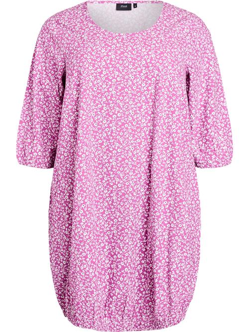 Zizzi Kjole 'Jeasy'  orkidee / sort / hvid