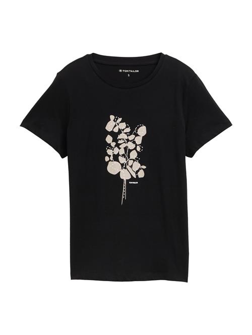 TOM TAILOR Shirts  grå / sort