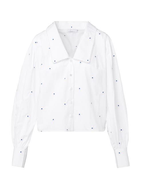 Laurella Bluse  koboltblåt / hvid / naturhvid