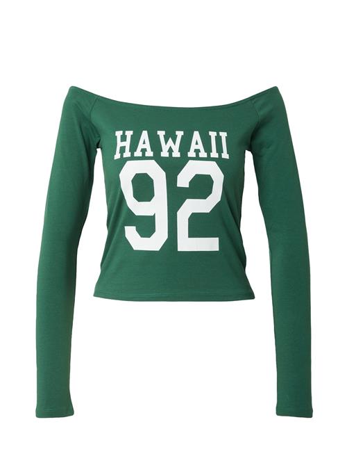 studioselect Shirts 'Naomi'  mørkegrøn / hvid