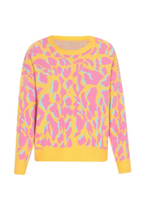 MYMO Pullover 'Back To School'  mørkegul / mint / pink