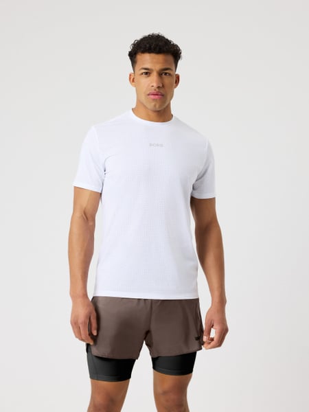 Björn Borg Borg Running Perforated T-shirt Hvid, XXL