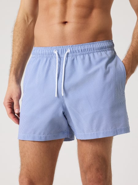 Björn Borg Borg Seersucker Swim Shorts Blå, S