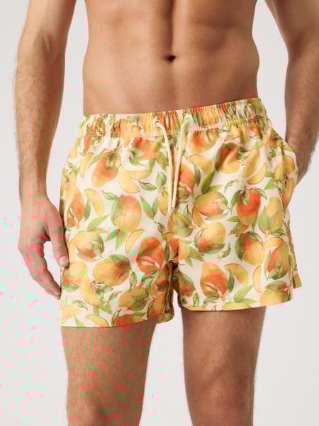 Björn Borg Borg Print Swim Shorts Grøn, XXL