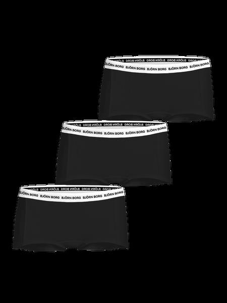 Björn Borg Cotton Stretch Logo Boxer Shorts 3-pack Sort, 170