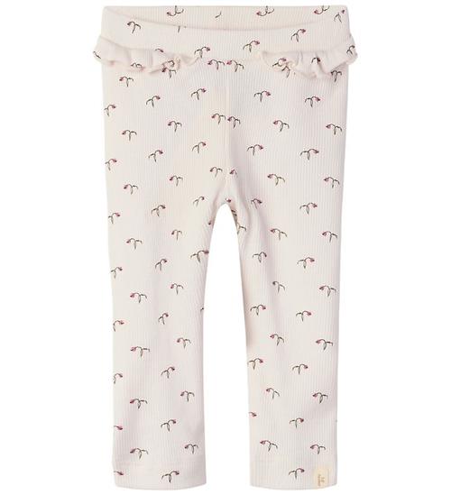 Lil' Atelier Leggings - Rib - NbfGago - Alomst Mauve/Tulip