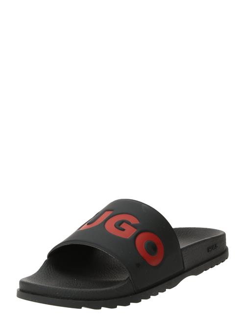 HUGO Pantoletter 'Match It Slid'  rød / sort