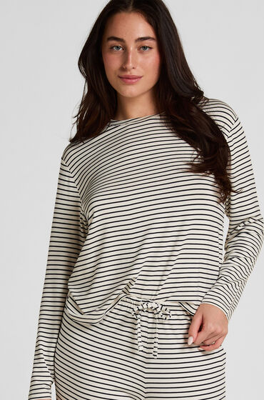 Hunkemöller Pyjama Top Loose Jersey Hvid