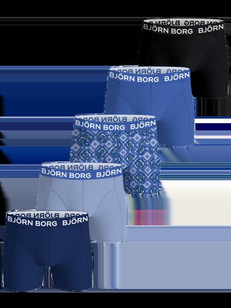 Björn Borg Cotton Stretch Boxers 5-pack Sort, XS