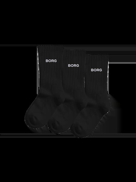 Björn Borg Essential Crew Socks 3-pack Sort, 26-30
