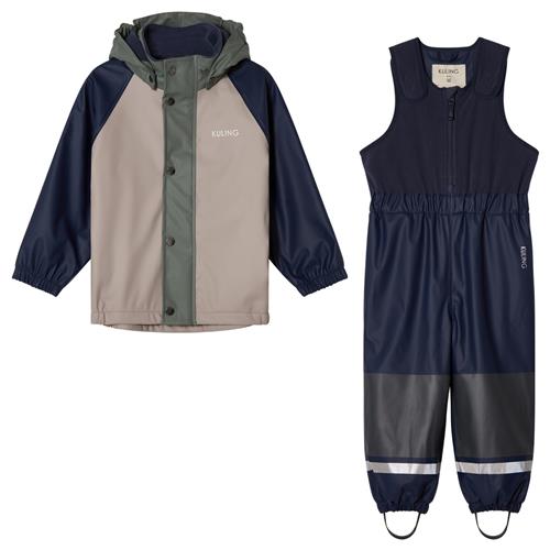 Kuling Ottawa Foret Regnsæt Taupe/navy/light Green Blocking Taupe/Navy/Light Green Blocking 74/80 cm Rain Marineblå  74/80 cm  unisex
