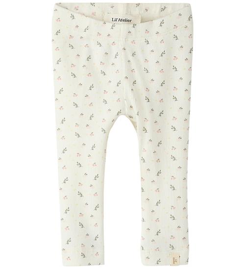 Lil' Atelier Legging - NmfGago - Coconut Milk/Small Flower