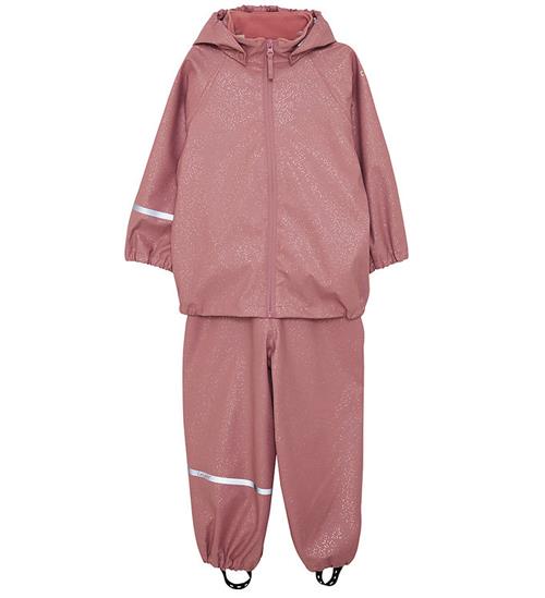 CeLaVi Regntøj m. Seler - AOP - Nostalgia Rose m. Glitter