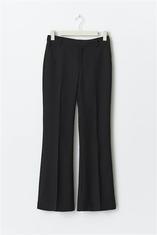 Gina Tricot - Petite relaxed trousers - vide habitbukser - Sort - 40 - Dame