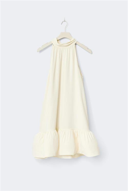 Gina Tricot - Mini frill dress - korte kjoler - Hvid - XS - Dame