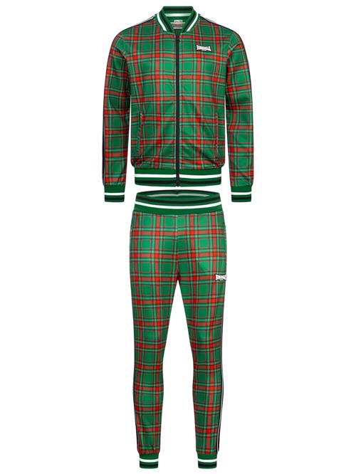 LONSDALE Joggingdragt 'Edgware'  lime / rød / hvid