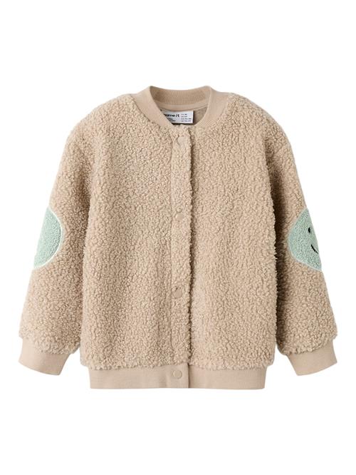 NAME IT Teddy Cardigan Sand Pure Cashmere