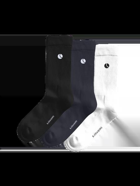 Björn Borg Classic Crew Socks 3-pack Sort, 41-45
