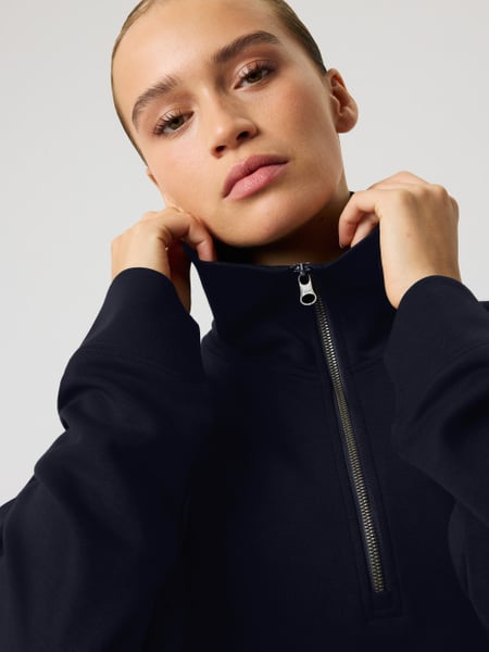 Björn Borg Studio Soft Halfzip Sweatshirt Marineblå, S