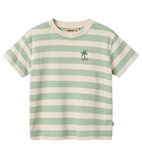 Wheat T-shirt - Liam - Mint Stripe