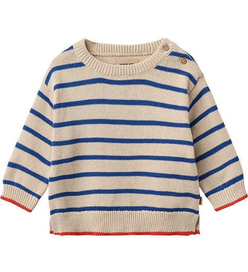 Wheat Bluse - Strik - Morgan - True Blue Stripe