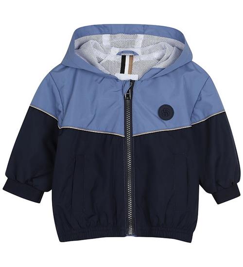 BOSS Sommerjakke - Navy/Lyseblå