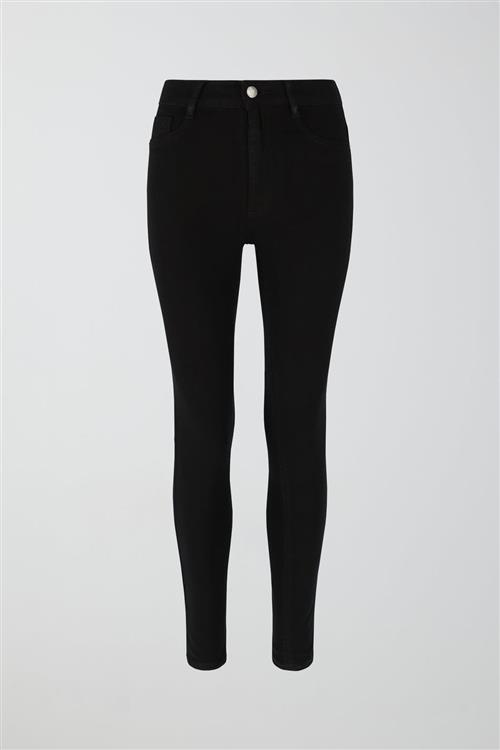 Gina Tricot - Molly tall high w jeans - Highwaist jeans - Sort - M - Dame