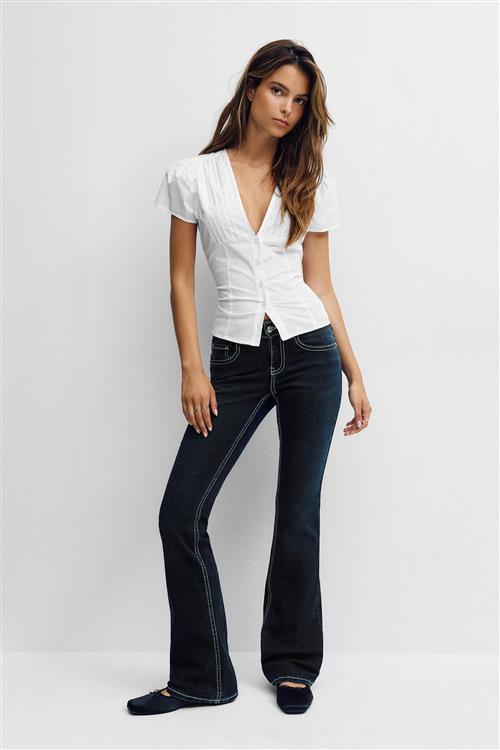 Gina Tricot - Y2k low bootcut jeans - Flare & bootcut jeans - Blå - 38 - Dame