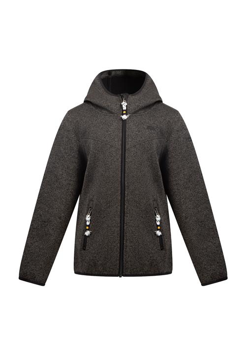 Schmuddelwedda Fleecejakke 'Kilata'  grå-meleret / hvid