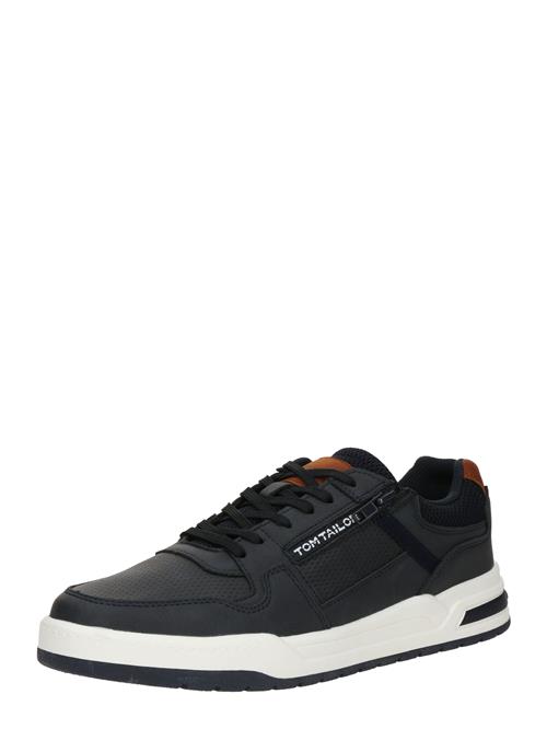 TOM TAILOR Sneaker low  sort / hvid